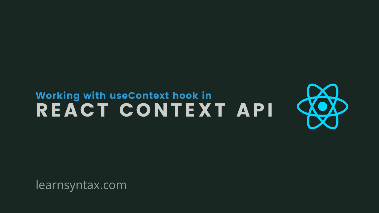 React Context API for handling global state